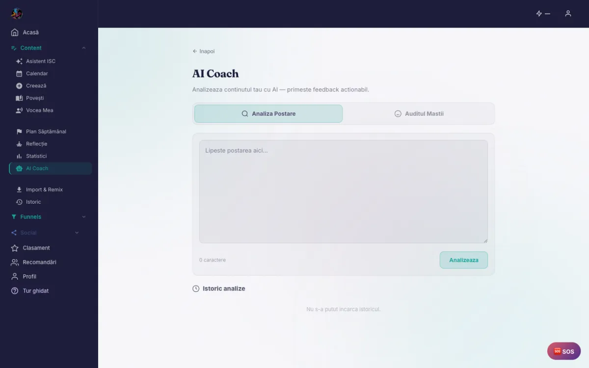 AI Coach care răspunde la întrebări